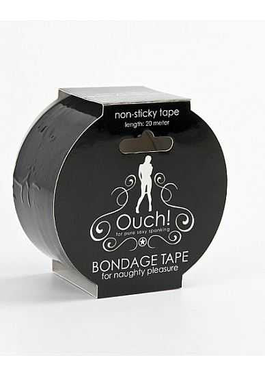 Ouch Bondage Tape - Black SHOTS