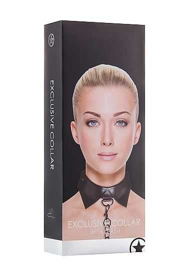 Ouch Exclusive Collar & Leash - Black SHOTS