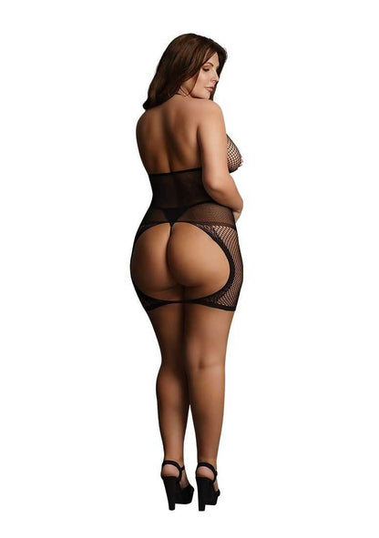 Peek-A-Boo Fishnet Dress Plus Size le desir