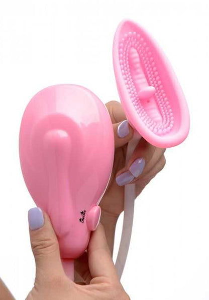 Pink Automatic Vibrating Pussy Pump xr brands