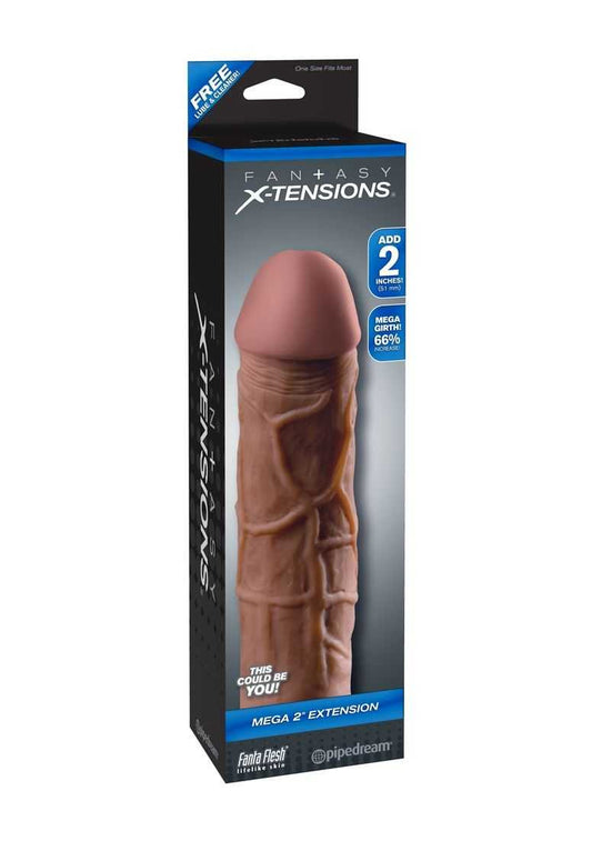 Pipedream Fantasy X-tensions Mega 2" Extension - Brown 