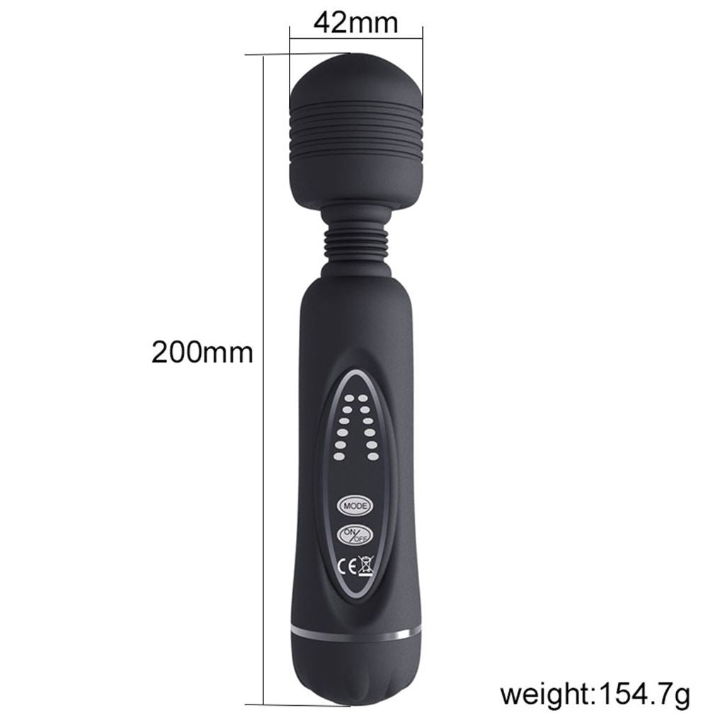 Power Wand Massager 12 Vibration Black