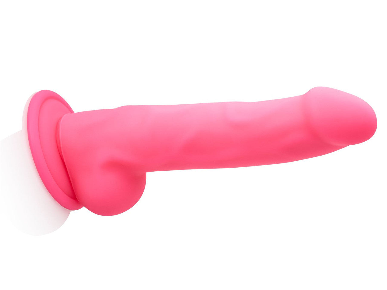 Premium Silicone Suction Dildo 8"/20cm Pink BuzzPinky