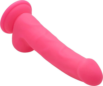 Premium Silicone Suction Dildo 8"/20cm Pink BuzzPinky