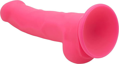 Premium Silicone Suction Dildo 8"/20cm Pink BuzzPinky
