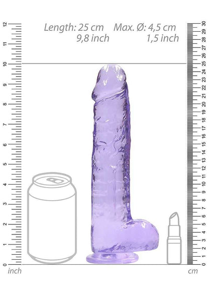 Realistic Dildo with Balls - 9"/ 23 cm SHOTS