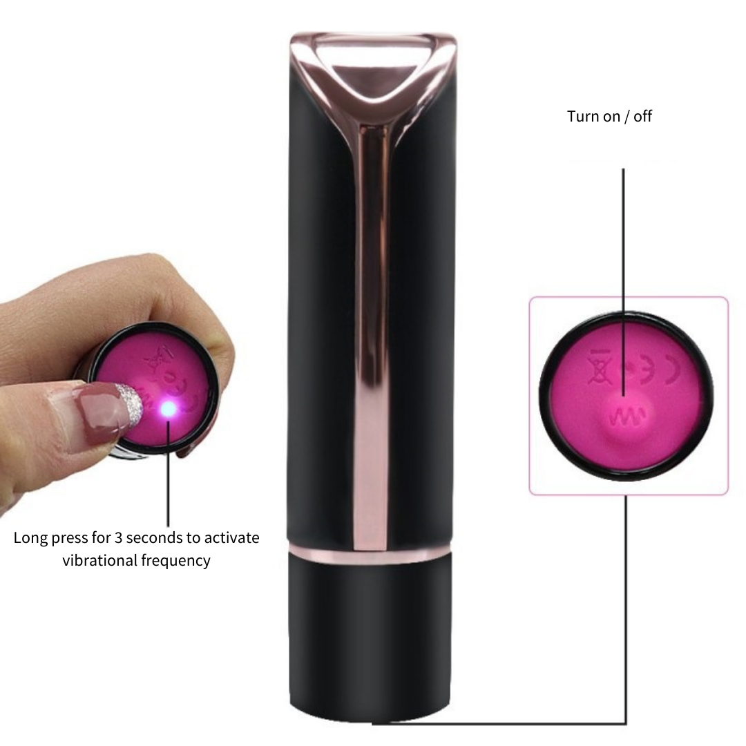 Rechargeable Lipstick Vibrator chisa