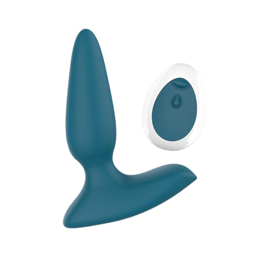 Remote Controlled Vibrating Prostate Massager Blue BuzzPinky