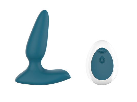 Remote Controlled Vibrating Prostate Massager Blue BuzzPinky