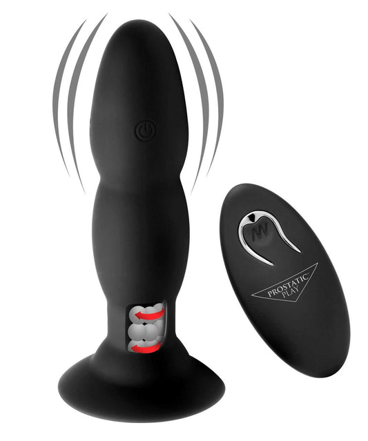 Rim Master Rechargeable Vibrating Rimming Plug with Remote Control Master Series