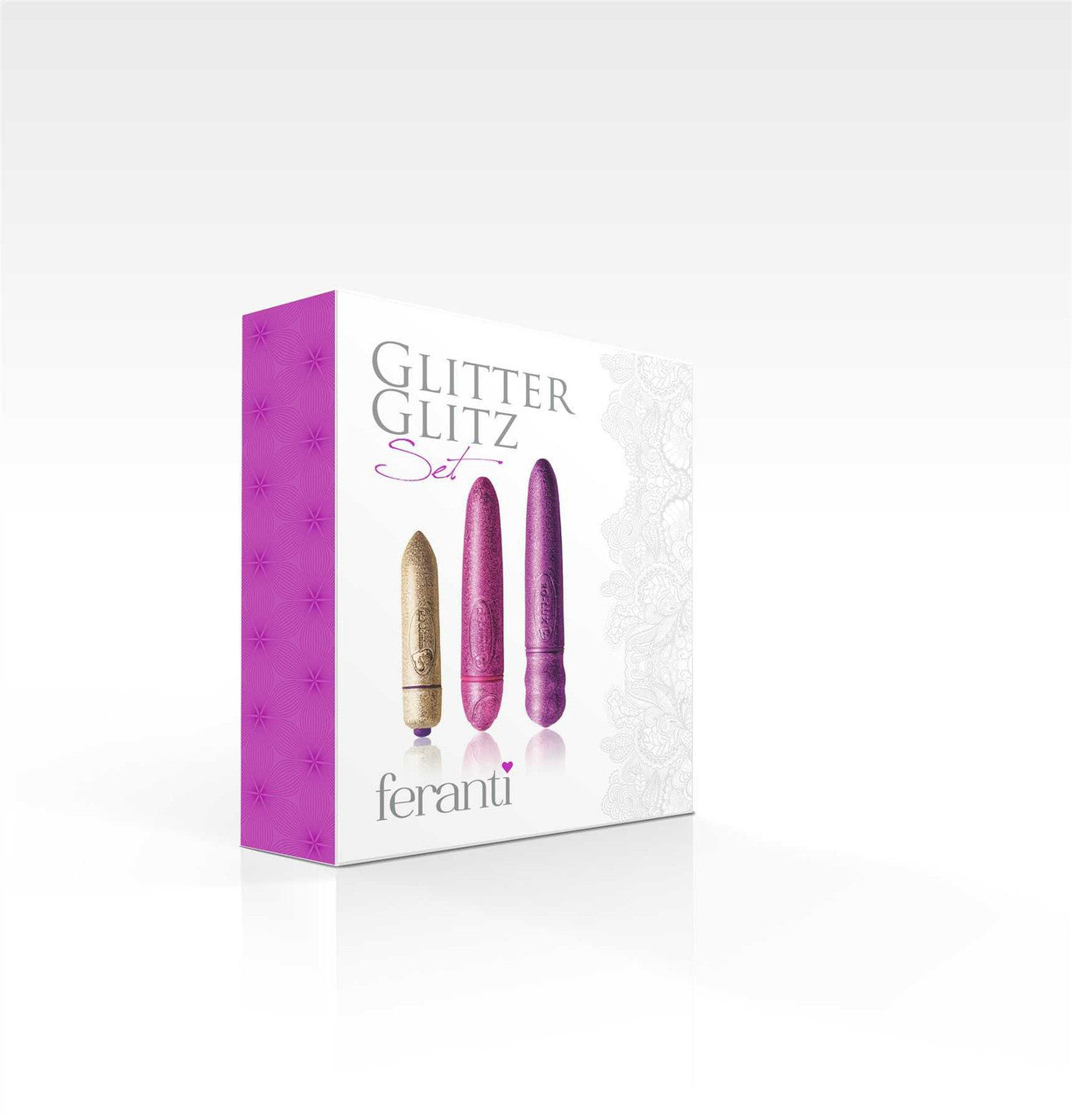 Rocks Off Glitter Glitz Bullet Set Gold/Pink Rocks off