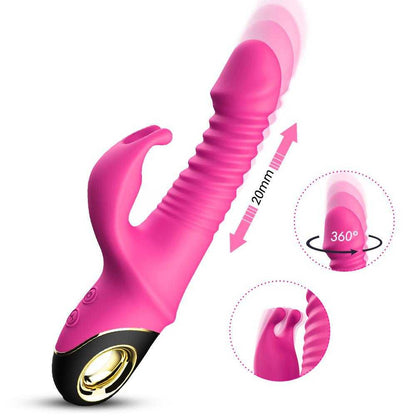 Rose Radiance Rabbit: 9 Modes & 9 Frequencies for Ultimate Pleasure BuzzPinky