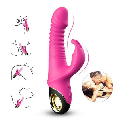 Rose Radiance Rabbit: 9 Modes & 9 Frequencies for Ultimate Pleasure BuzzPinky