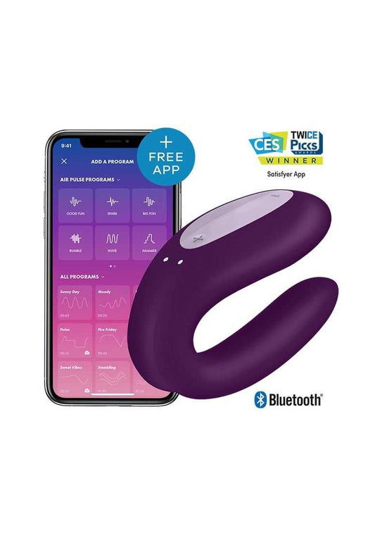 Satisfyer App Enabled Double Joy Lilac Satisfyer