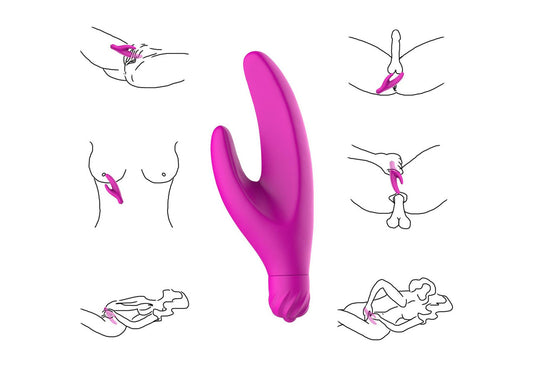 SensuCurve Discreet Rabbit Vibrator Purple BuzzPinky