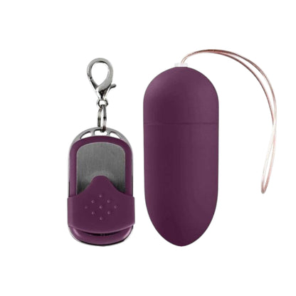 Shot Toys 10 Speed Big Remote Vibrating Egg (Purple)