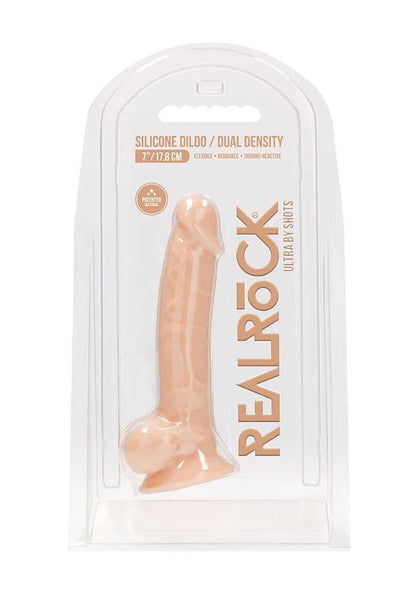Silicone Dildo with Balls - 7''/ 18 cm SHOTS
