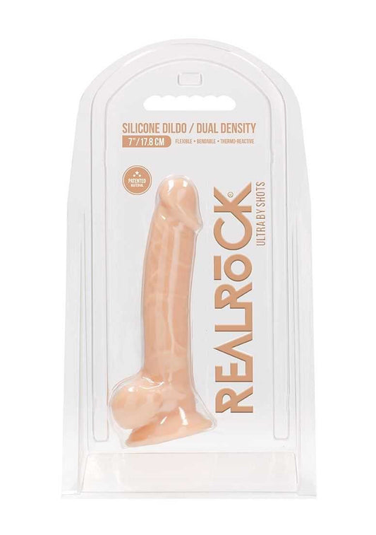 Silicone Dildo with Balls - 7''/ 18 cm SHOTS