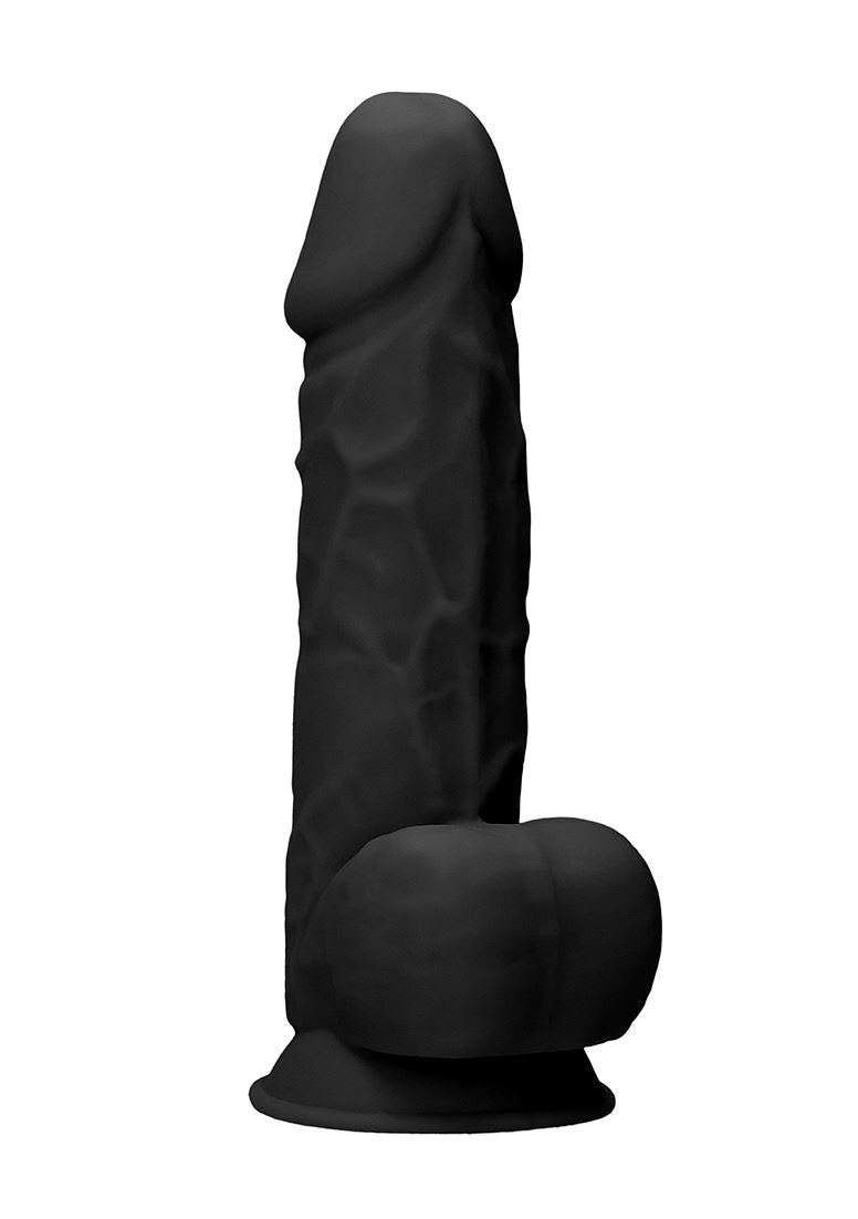 Silicone Dildo with Balls - 8.5''/ 21.6 cm real rock