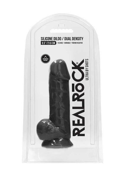 Silicone Dildo with Balls - 8.5''/ 21.6 cm real rock