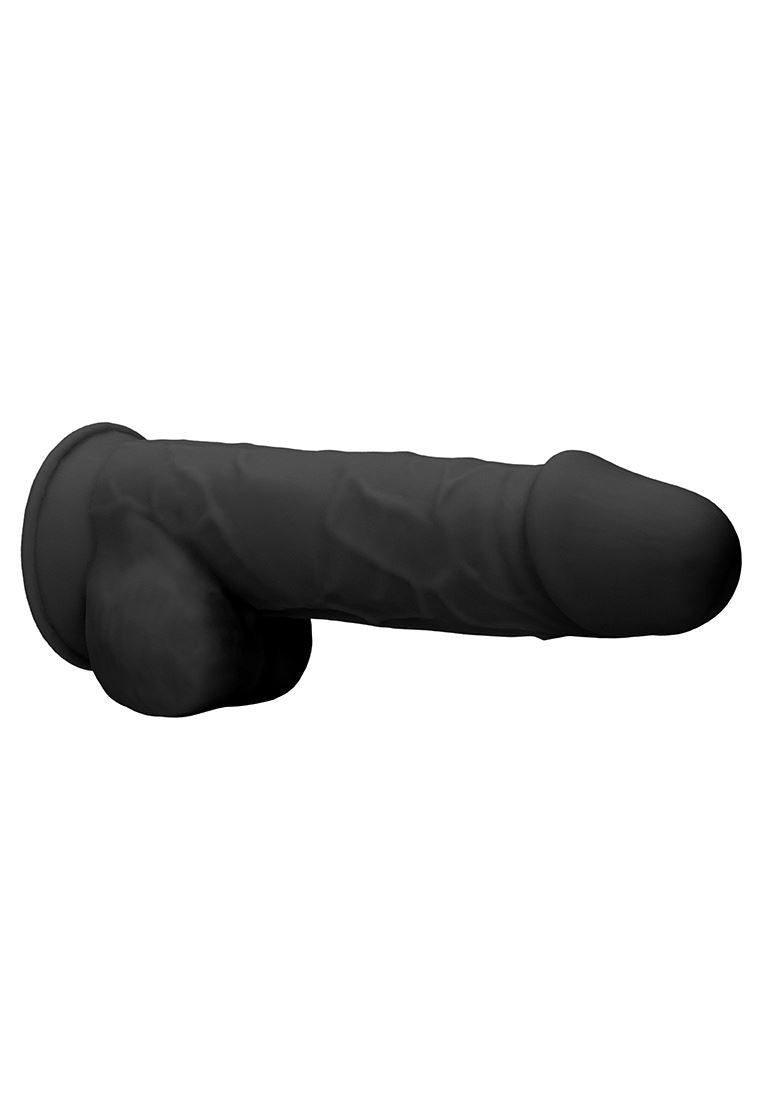 Silicone Dildo with Balls - 8.5''/ 21.6 cm real rock