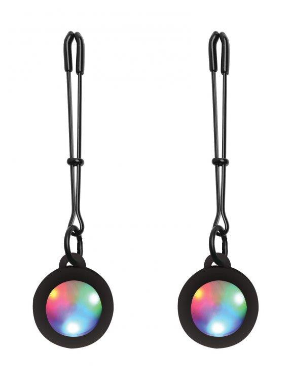 Silicone Light Up Tweezer Nipple Clamps xr brands