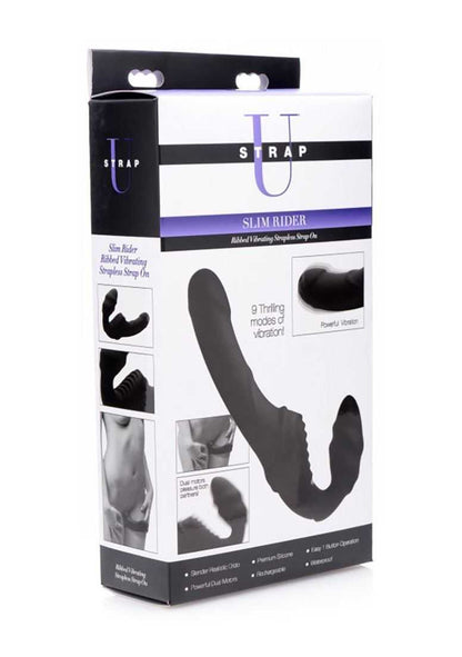 Slim Rider Vibrating Strapless Strap On xr brands