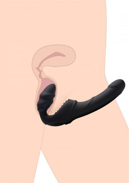 Slim Rider Vibrating Strapless Strap On xr brands