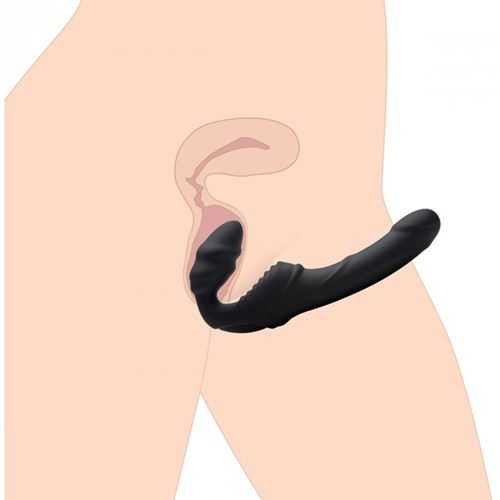 Slim Rider Vibrating Strapless Strap On xr brands