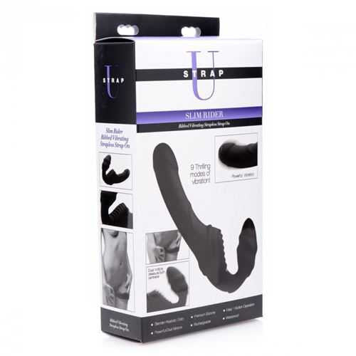 Slim Rider Vibrating Strapless Strap On xr brands