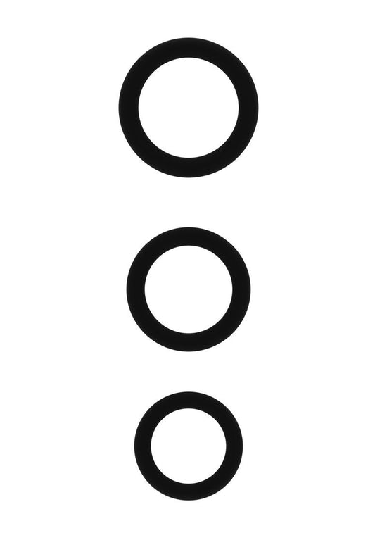 Sono No.25 - Cockring Set - Black Sono