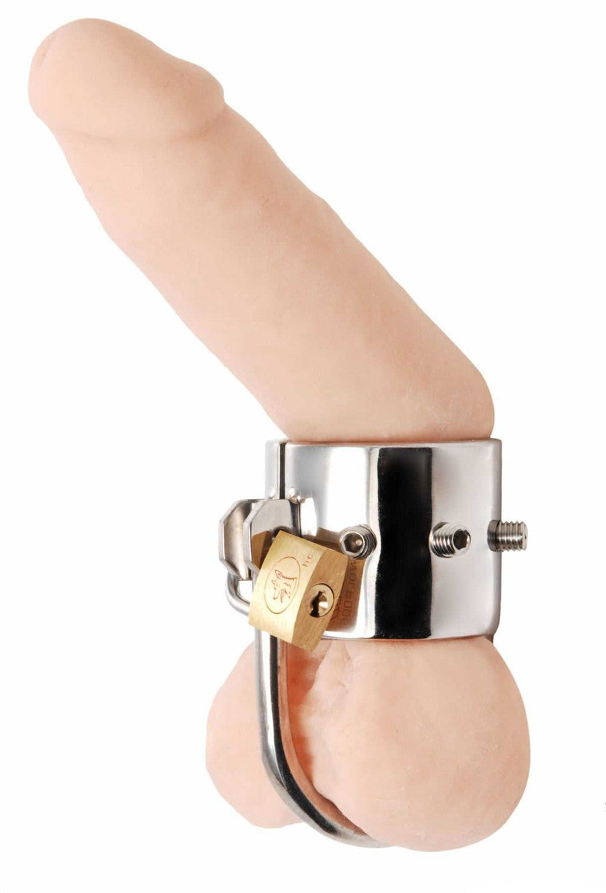 Spiked CBT Ball Stretcher with Scrotum Separator Strapu
