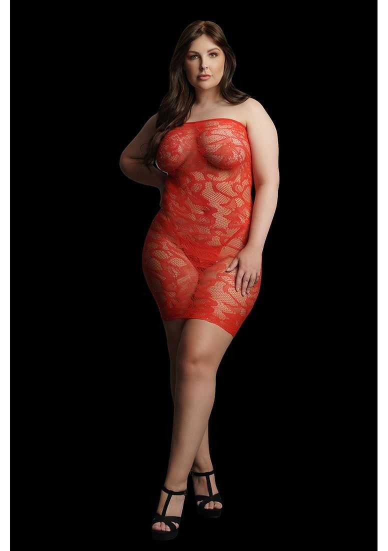 Star Rhinestone Dress Plus Size le desir