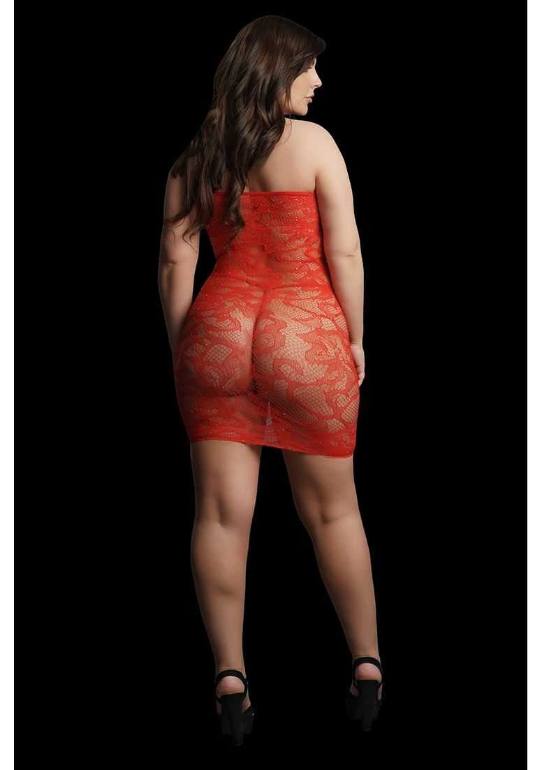 Star Rhinestone Dress Plus Size le desir