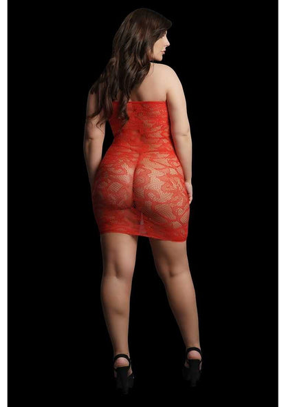 Star Rhinestone Dress Plus Size le desir