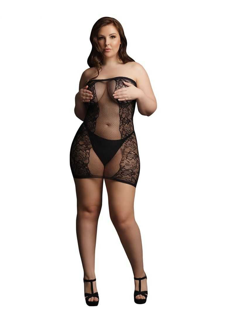 Strapless Mini Dress Plus Size le desir