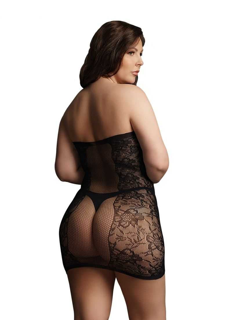 Strapless Mini Dress Plus Size le desir