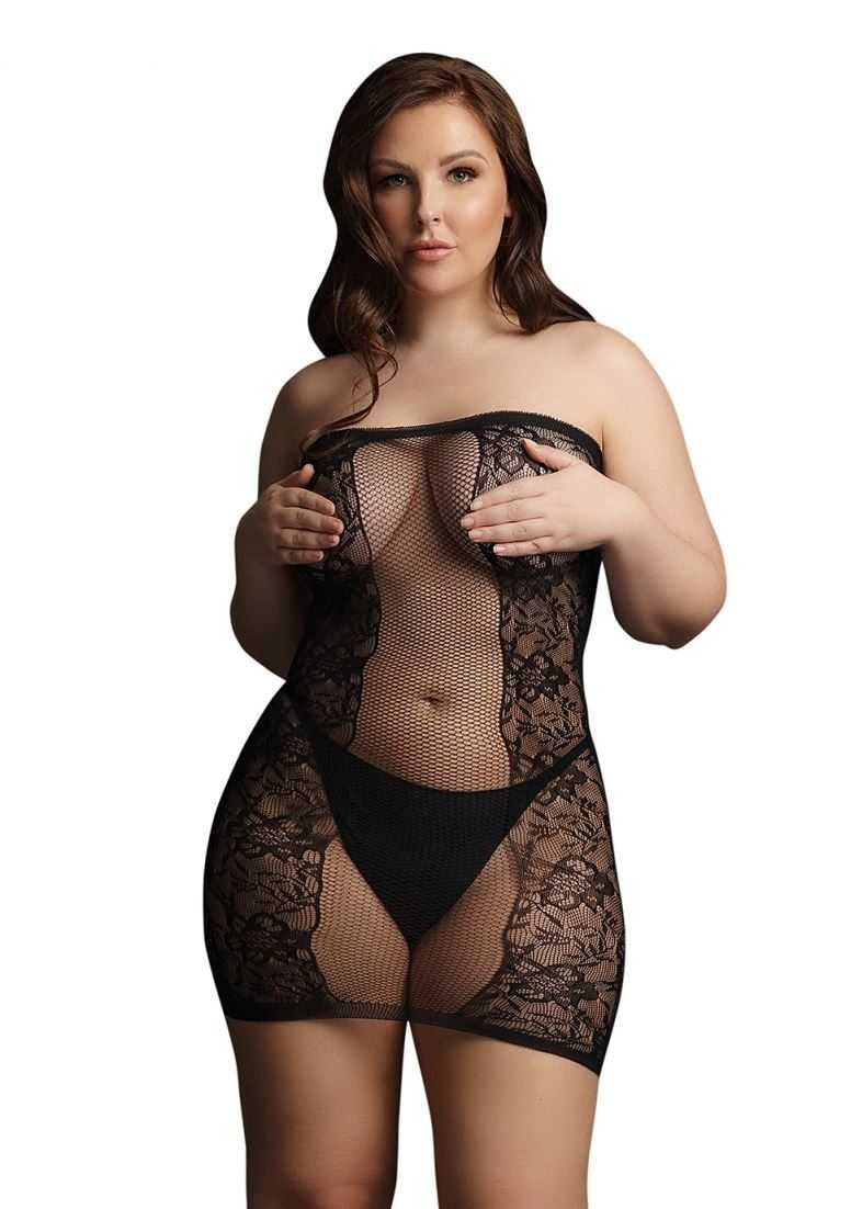 Strapless Mini Dress Plus Size le desir