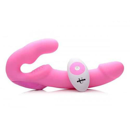 Strapless Strap-On Vibrator - Urge Pink, Remote Control, Dual Stimulation