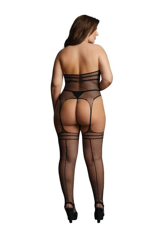 Strappy Suspender Bodystocking Plus Size le desir