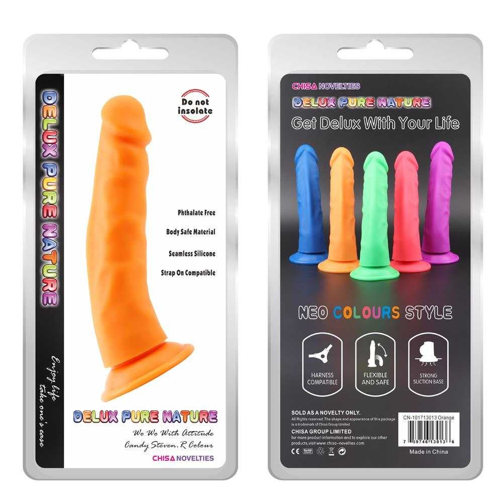 Suction Cup Dildo 8.5" Neon Colour chisa