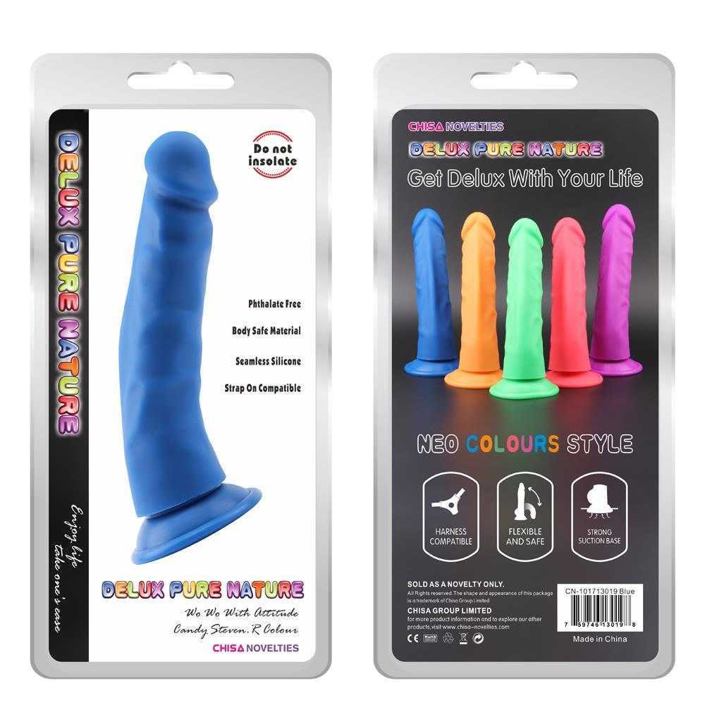 Suction Cup Dildo 8.5" Neon Colour chisa