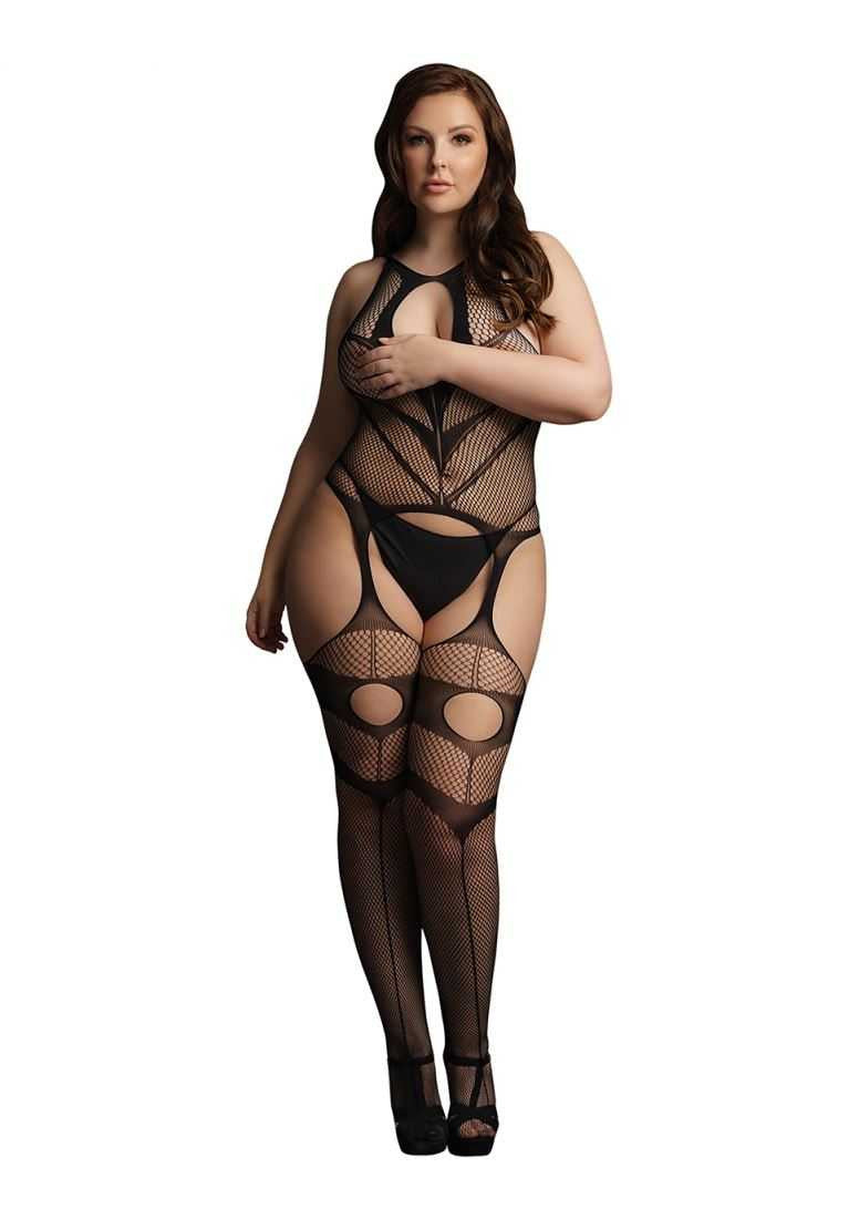 Suspender Bodystocking Plus Size le desir
