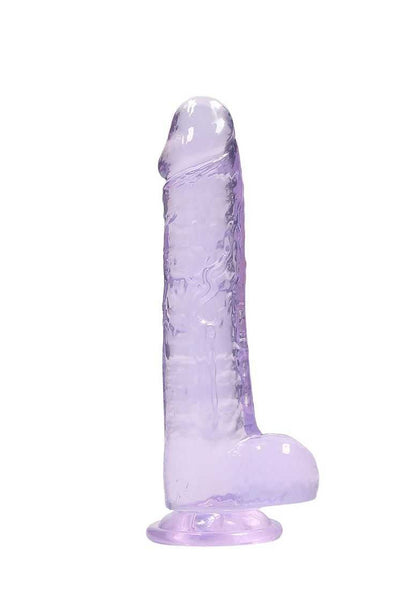 The BuzzPinky Realistic Dildo with Balls 8"/ 20cm Purple BuzzPinky