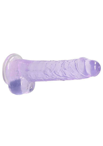 The BuzzPinky Realistic Dildo with Balls 8"/ 20cm Purple BuzzPinky