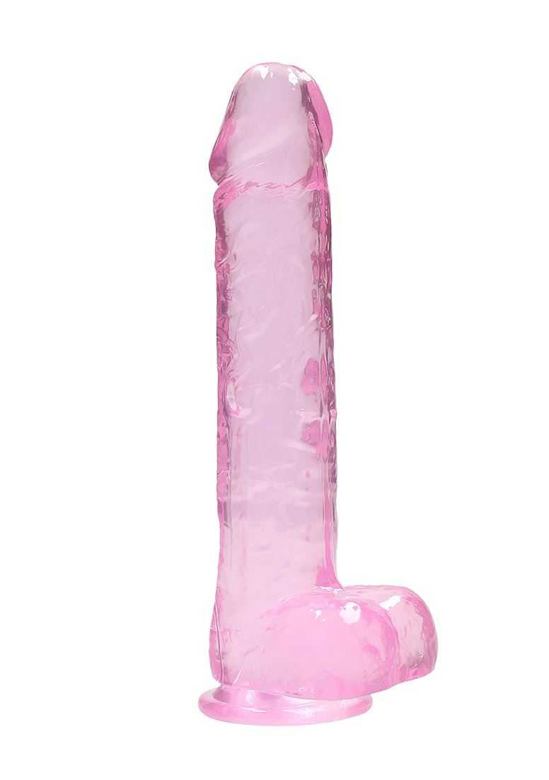 The BuzzPinky Realistic Dildo with Balls 9"/ 23cm Pink BuzzPinky