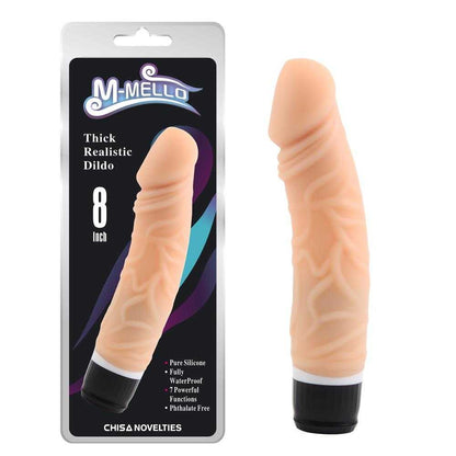 Thick Realistic Vibrating Dildo 8"