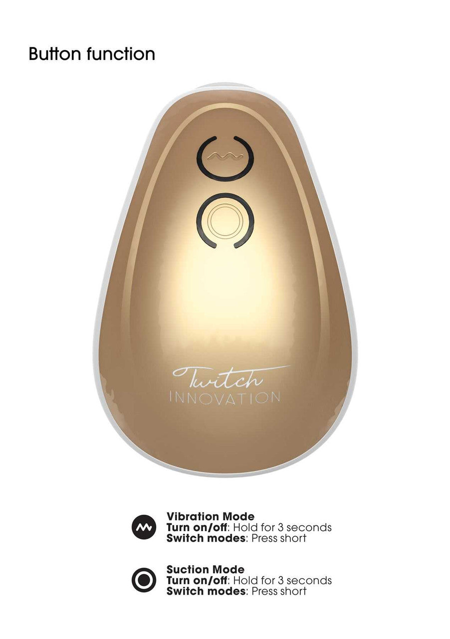 Twitch Hands - Free Suction & Vibration Toy - Gold