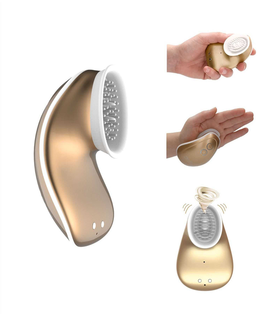 Twitch Hands - Free Suction & Vibration Toy - Gold