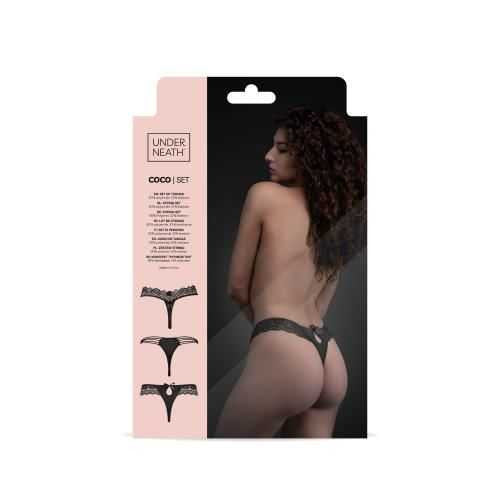 Underneath - Coco Thong Set of 3 Underneath
